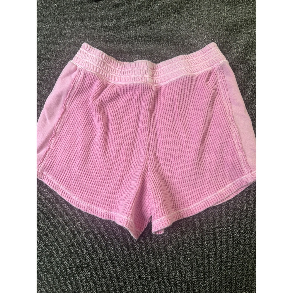 Aerie Pink Waffle Knit Lounge Shorts with Pockets Womens Medium - Picture 8 of 9